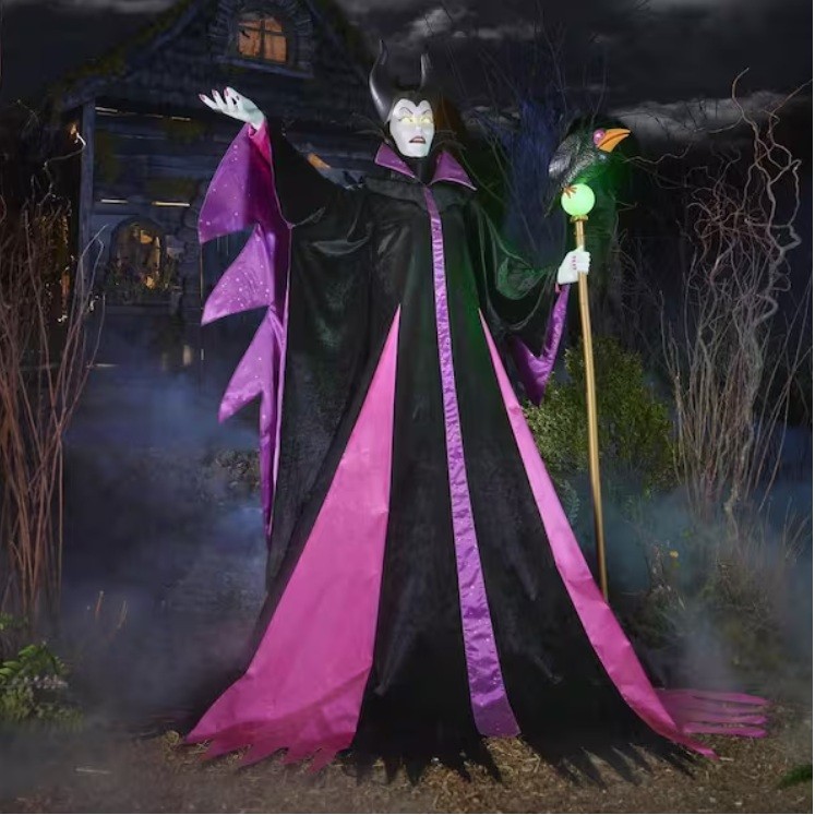 6.5-foot animated Maleficent Halloween decoration from Home Depot