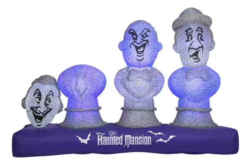 Haunted Mansion Singing Busts Halloween yard decoration from Home Depot