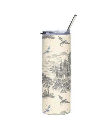 Fourth Wing Basgiath toile insulated tumbler from Out of Print